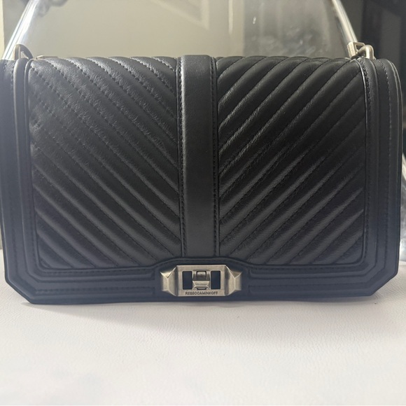 Rebecca Minkoff Quilted Black Crossbody Bag - Picture 2 of 3